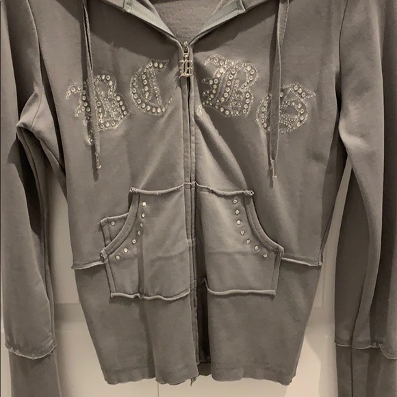 EUC BCBG MaxAzria Grey Hoodie - Picture 2 of 13